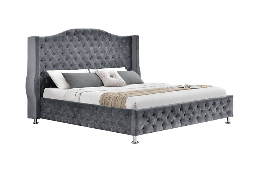 1268 Luxury Style Fabric kárpit Kárpitozott ágy