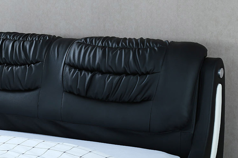 1441 Modern minimalista design bőr ágy kárpitozott ágy