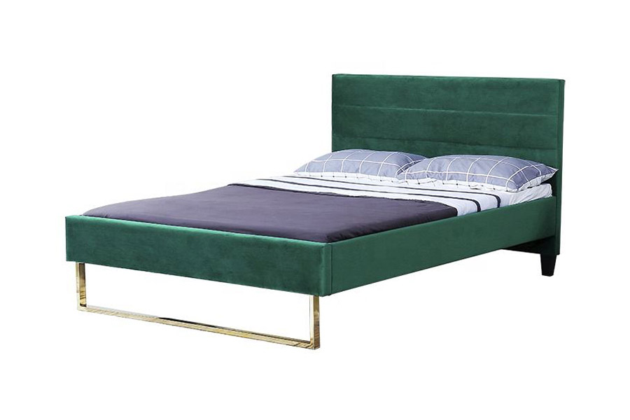 1347 Luxus king méretű kétszemélyes ággyal Modern design kárpitozott ágy