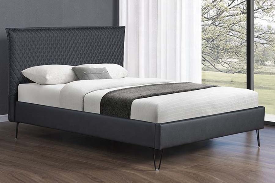 1664 Bőr Bett ágy Modern stílusú kárpitozott ágy