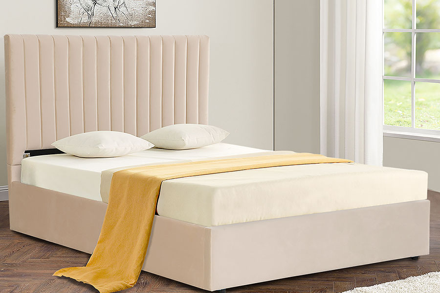 4088 Light Luxury bársony oszmán tároló ágykeret