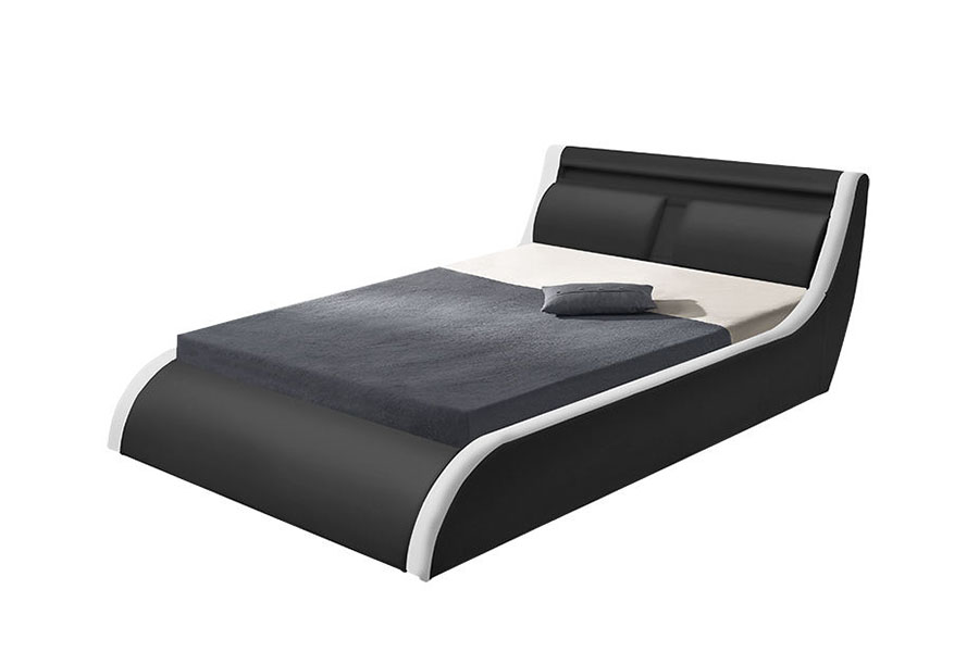 1175-1G párna puha LED gázlift oszmán PU bőr ágy