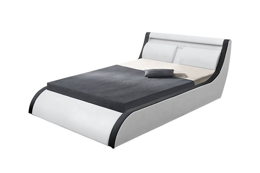 1175-1G párna puha LED gázlift oszmán PU bőr ágy